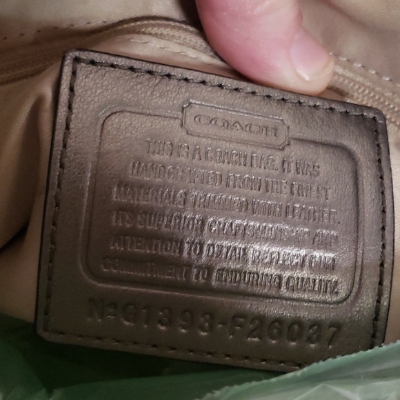 Coach Snake skin canvas purse - Picture 8 of 8